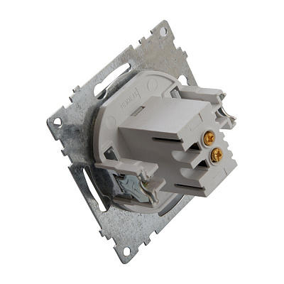 Розетка USB 2-местная (механизм), STEKKER Катрин GLS10-7115-03, 250B, 2,1А, серебро