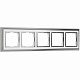 Рамка на 5 постов Werkel Palacio хром/белый WL17-Frame-05 a037696