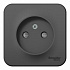 Розетка SE Blanca антрацит BLNRA001116