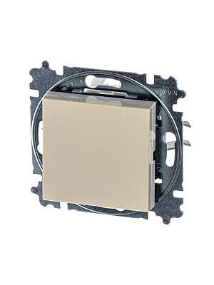 Переключатель одноклавишный ABB Levit слоновая кость/белый 2CHH590645A6017