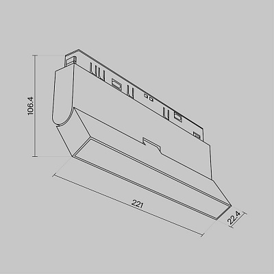 Трековый светильник Maytoni Basis Exility Dim Dali TR036-4-12WTW-DD-W