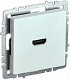 Розетка HDMI IEK Brite РHDMI-0-БрЖ жемчуг BR-H10-K36