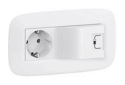 Розетка  с USB c заземлением белая Legrand Valena Alure 753110