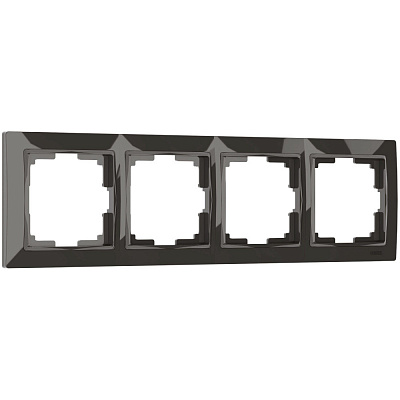 Рамка на 4 поста серо-коричневый Werkel Fiore W0042207 a051021