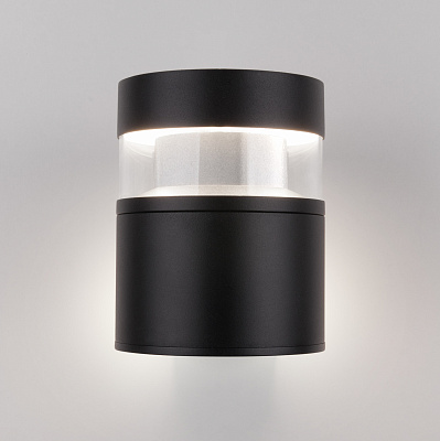 Уличный настенный светодиодный светильник Elektrostandard 1530 Techno Led чёрный  a052244