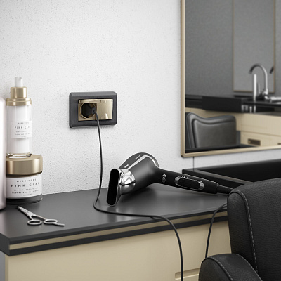 Рамка для двойной розетки Werkel Stream графит a051270