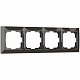 Рамка на 4 поста серо-коричневый Werkel Fiore W0042207 a051021