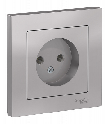 Розетка SE AtlasDesign алюминий ATN000340