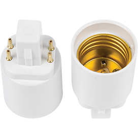 Переходник с цоколя G24q на E27 Ecola base G24Q7WEAY