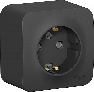 Розетка SE Blanca антрацит BLNRA011116