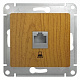 Розетка RJ45 кат.5е дерево дуб SE Glossa GSL000581K