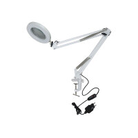 Настольная лампа с увеличительным стеклом Uniel TLD-568 White-LED-300Lm-2700-5500K-Dimmer-X5