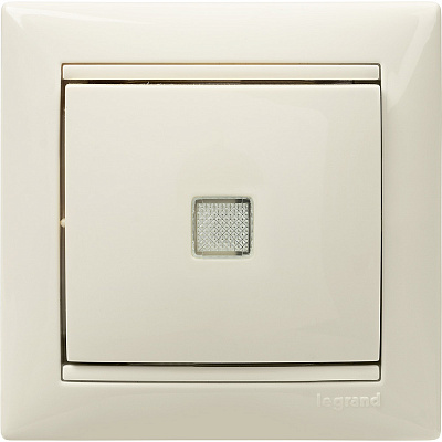 Выключатель с подсветкой бежевый Legrand Valena Classic 774310