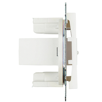 Розетка USB 2-местная (механизм), STEKKER Катрин GLS10-7115-01, 250B, 2,1А, белый