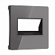 Накладка для двойной розетки RJ-45 Werkel графит акриловый a064099