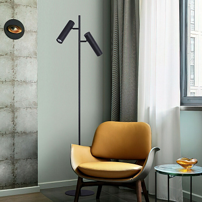 Торшер Eurosvet Barre 01087/2 черный a056593