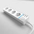 Розеточный блок 4-х местный + 3 USB белый Werkel WL20-04-03 151652