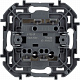 Выключатель двухклавишный с подсветкой бежевый Legrand Inspiria 673631