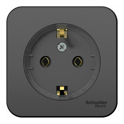 Розетка SE Blanca антрацит BLNRA110116