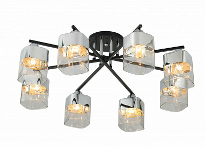 Потолочная люстра Sfera Sveta 07275/8 BLACK+CHROME
