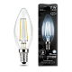 Лампа Gauss Filament Свеча 11W 830lm 4100К Е14 LED 103801211 (12 шт)