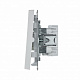 Выключатель 2-клавишный ArtGallery (сх 5) 10AX механизм лотос Schneider Electric GAL001351