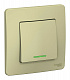 Выключатель одноклавишный SE Blanca с подсветкой бежевый BLNVS010117