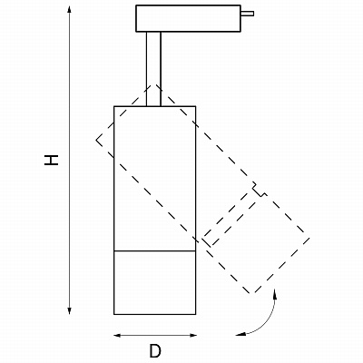 Трековый светодиодный светильник для 1-фазного трека Lightstar Volta 229346