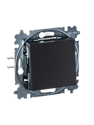 Переключать одноклавишный ABB Levit антрацит/дымчатый черный 2CHH590645A6063