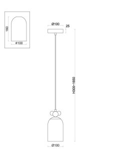 Подвесной светильник Freya Pitch FR5365PL-01CH