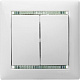 Выключатель двухклавишный белый Legrand Valena Classic 774405