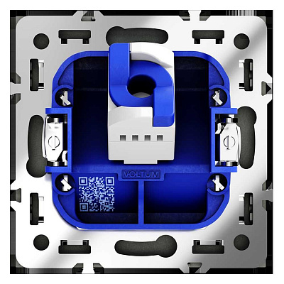 Розетка компьютерная встраиваемая VOLTUM S70 RJ45 кат 6, (черный матовый) VLS060108
