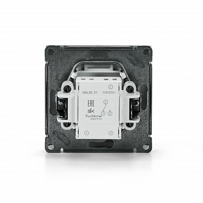 Переключатель 1-клавишный ArtGallery (сх. 6) 10AX механизм белый Schneider Electric GAL000161