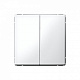 Выключатель 2-клавишный ArtGallery (сх 5) 10AX механизм лотос Schneider Electric GAL001351