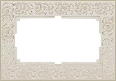 Рамка для двойной розетки слоновая кость Werkel Flock WL05-Frame-01-DBL-ivory a033484