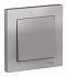 Выключатель одноклавишный SE AtlasDesign в сборе алюминий ATN000312
