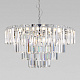 Подвесная люстра Eurosvet Elegante 10130/10 хром/прозрачный хрусталь Strotskis a060641