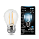 Лампа Gauss Filament Шар 9W 710lm 4100К Е27 LED 105802209 (2 шт)