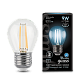 Лампа Gauss Filament Шар 9W 710lm 4100К Е27 LED 105802209