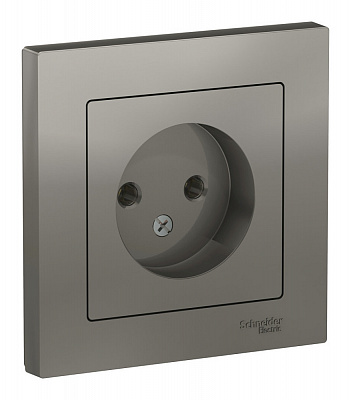 Розетка SE AtlasDesign сталь ATN000940