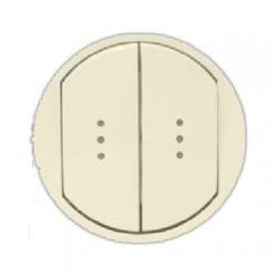 Клавиша двойная с подсветкой слоновая кость Legrand Celiane 066211