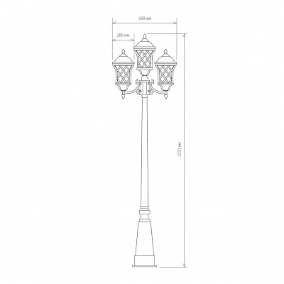 Уличный светильник Elektrostandard Cassiopeya Cassiopeya F/3 a025298