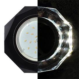 Встраиваемый светильник Ecola Glass GX53 SP538AECH