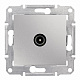 Розетка TV оконченая 1dB алюминий SE Sedna SDN3201660
