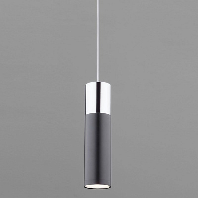 Подвесной светильник Eurosvet 50135/1 LED хром/черный 00000084443