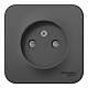Розетка SE Blanca антрацит BLNRA001116