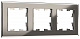 Рамка на 3 поста IEK Brite РУ-3-2-БрД BR-M32-G-K30
