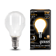 Лампа Gauss Filament Шар 5W 420lm 2700К Е14 LED 105201105