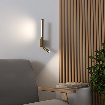 Настенный светодиодный светильник Elektrostandard Sarca Sarca LED латунь a066401