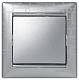 Выключатель одноклавишный алюминий Legrand Valena Classic 770101